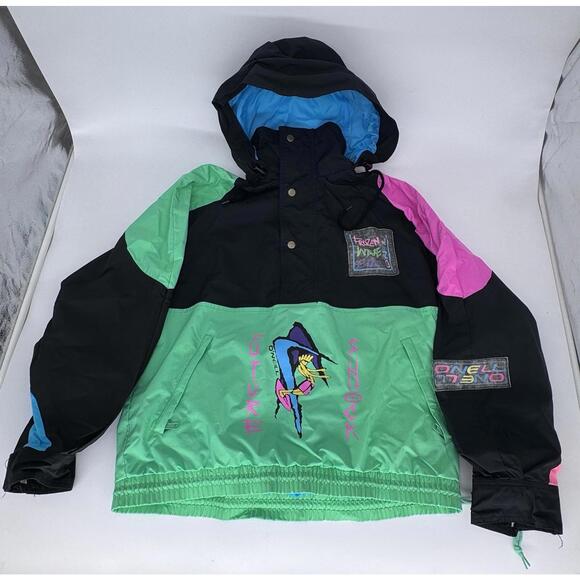 O'Neill Other - Vintage 80S/90S O’neill Futures Shock Jacket Small Pullover Quarter Zip/Snap